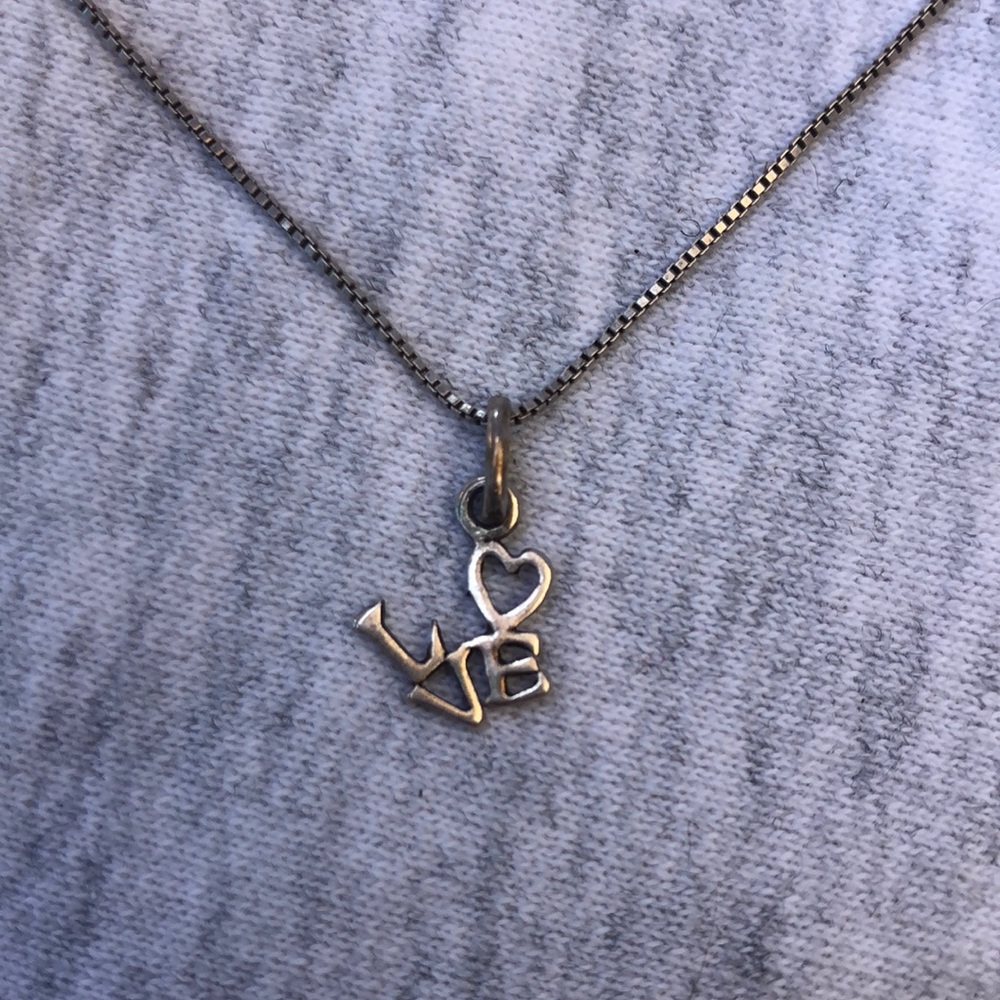925 sterling silver “LOVE” necklace